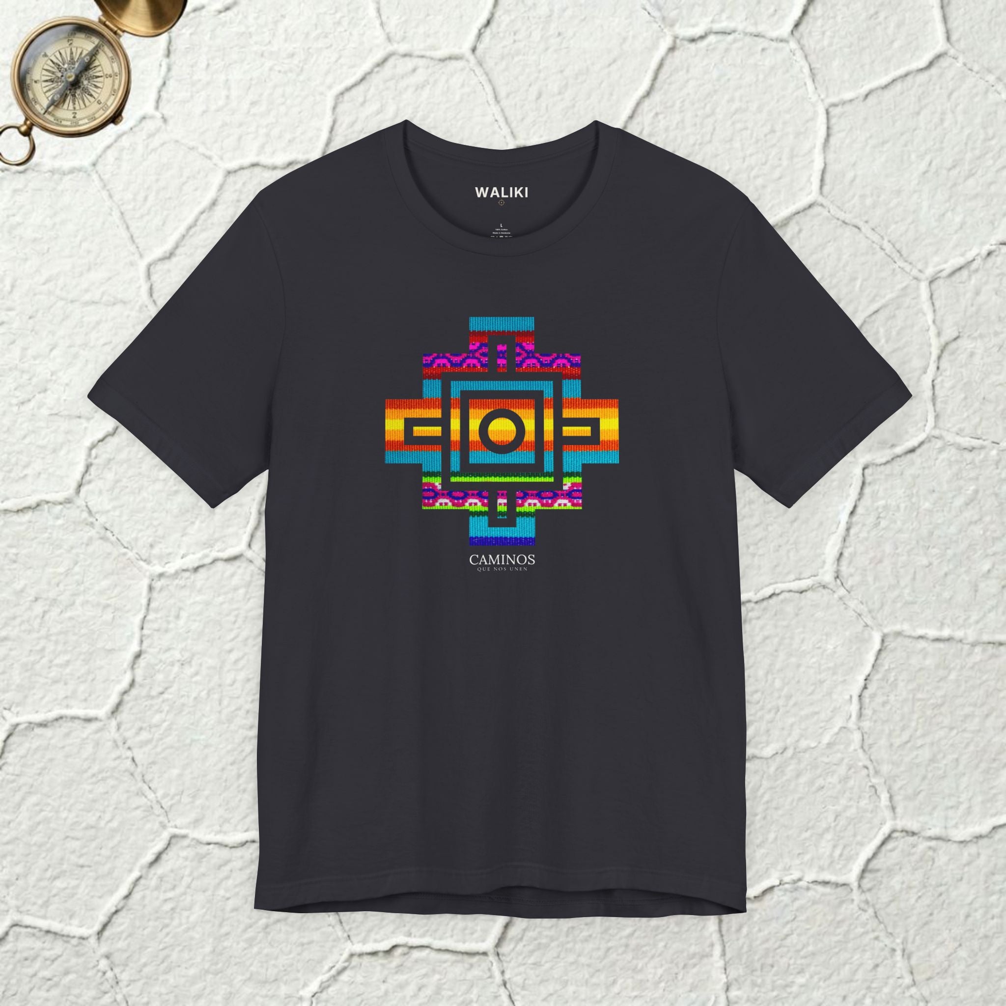Chakana Bolivia Shirt | Caminos que nos Unen | Aguayo Edition