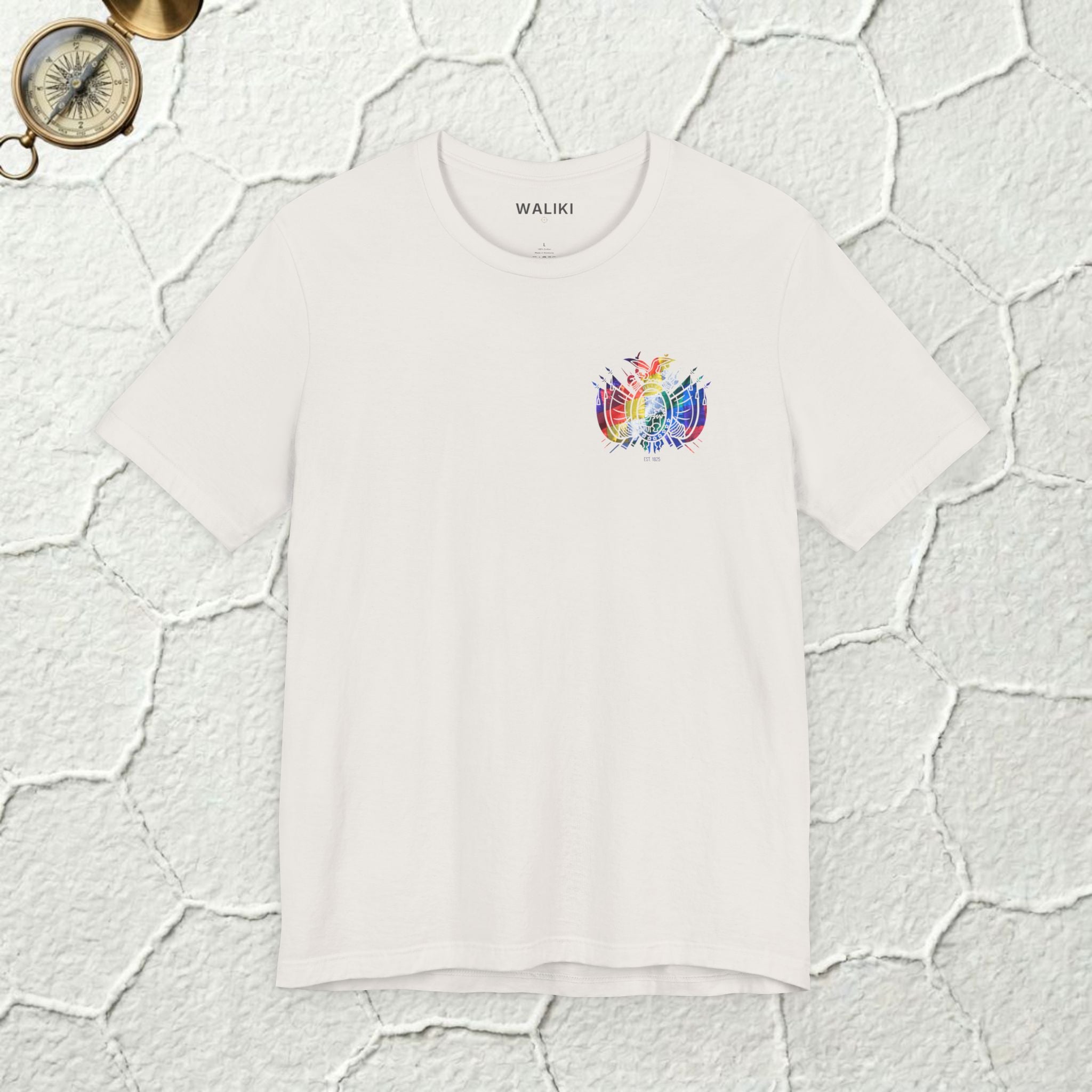 Bolivia Coat of Arms Shirt | Wiphala Badge Edition | BACK